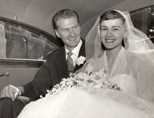 Jeanne & John Foster Wedding Day Grandma and Grandpa Foster on their Wedding Day