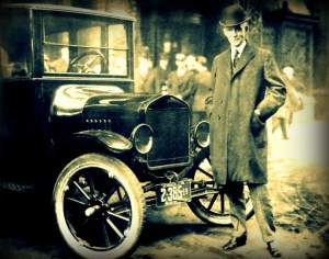 Henry Ford With 1921 Model T